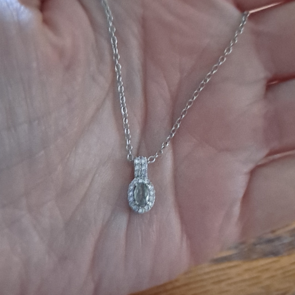 Natural Alexandrite Zircon Platinum Over Sterling Silver Necklace 20 In 185$